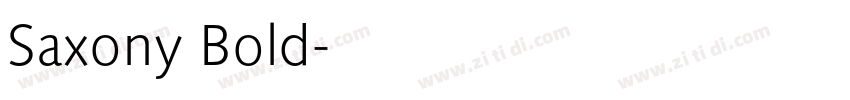 Saxony Bold字体转换
